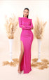 Jula - High Neck with side slit dress
